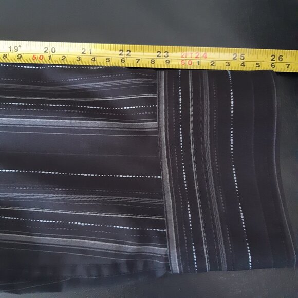 MEXX SZ M Men's Black & White Striped Button Up Dress Shirt - Picture 11 of 13